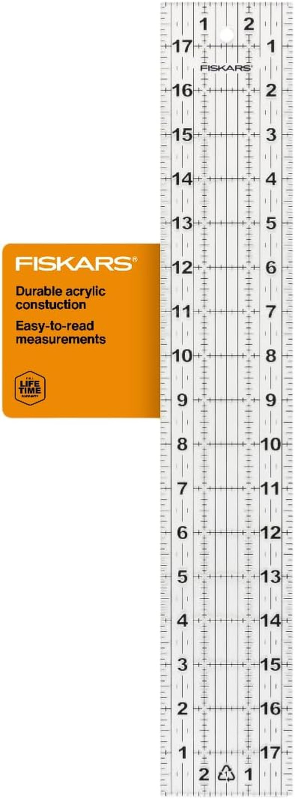 Sewing Ruler, 3" X 18" Acrylic Ruler with Gridlines, Sewing and Quilting Supplie
