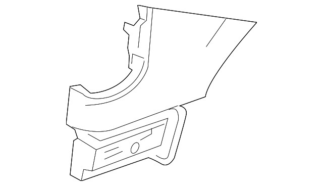 Genuine GM Passenger Side Body Side Outer Panel Rear Extension 19317318