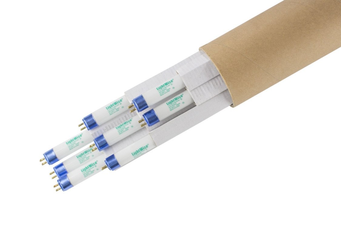 LWF54T5HO865 8pack 4 FT 6500K T5 HO Fluorescent Grow Light Bulbs (8, 6500k - ...