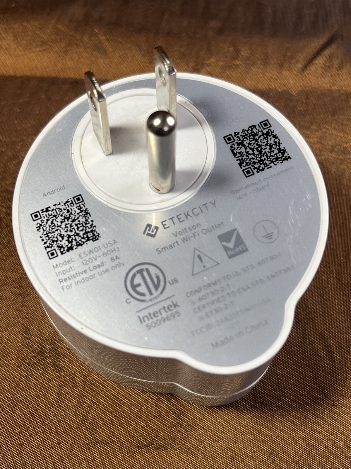 1x Etekcity Voltson Smart Wi-Fi Outlet Plugs ESW01-USA