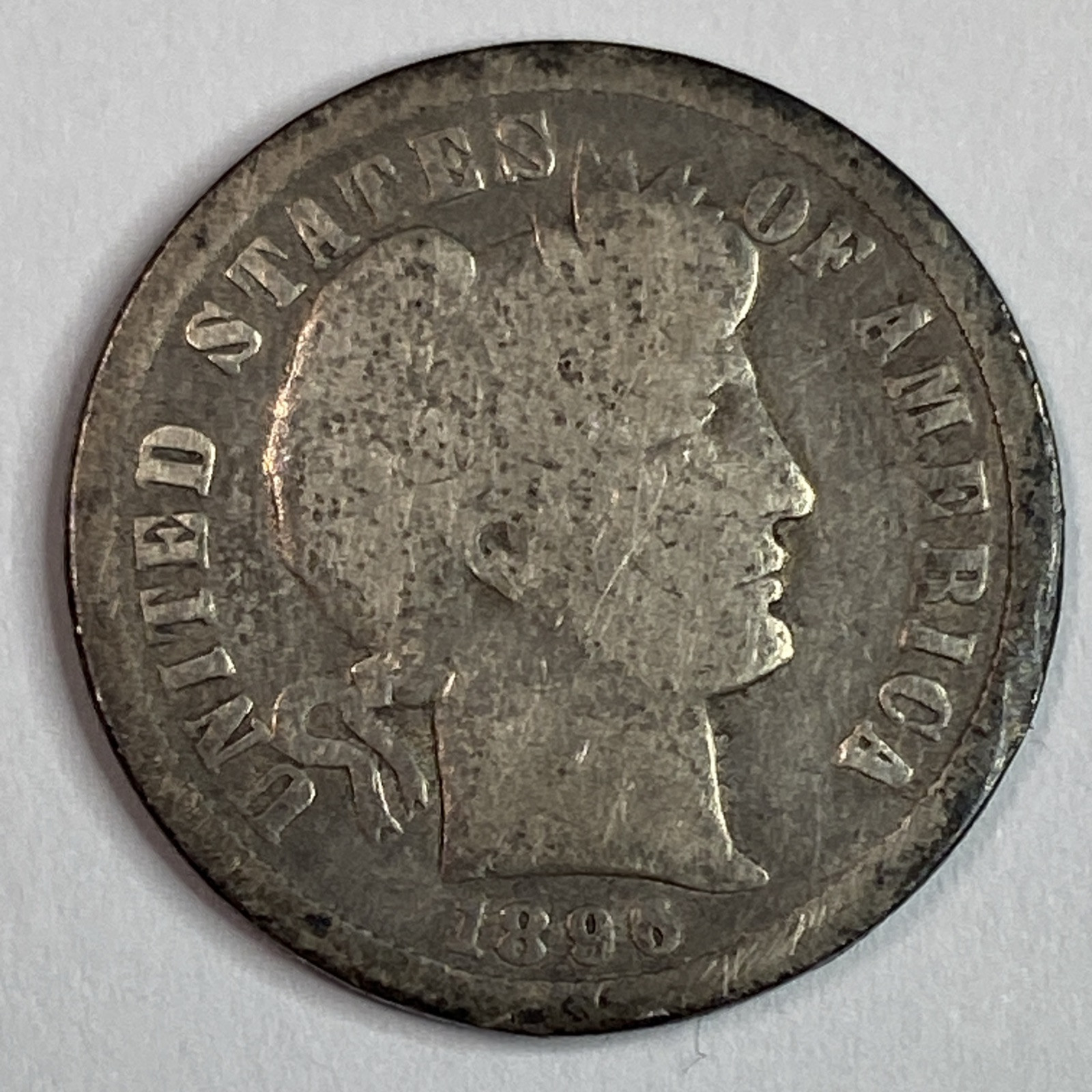 1896-O Barber Silver Dime CHOICE DIME for tough date
