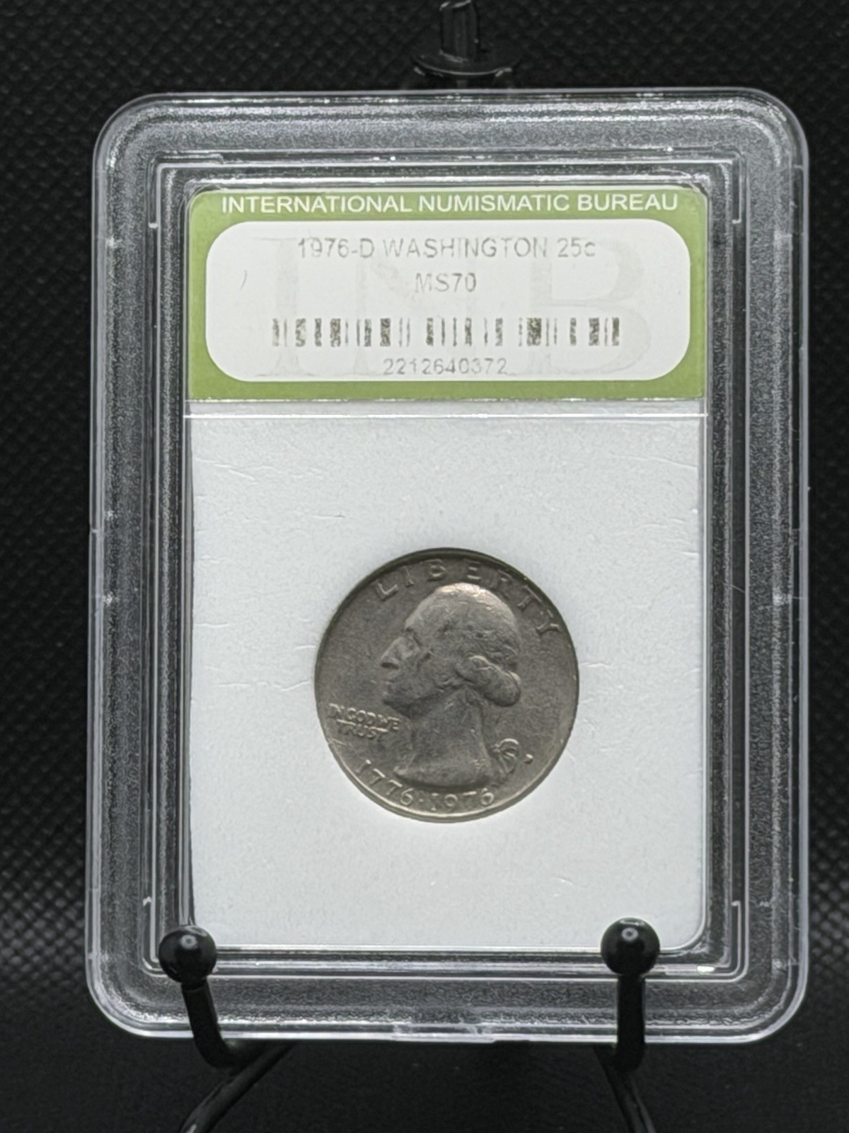 1976-D Washington Quarter MS70 ING Graded Bicentennial Quarter Denver Mint