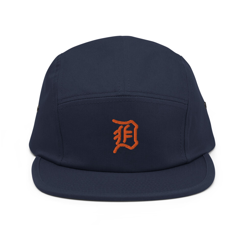 Detroit Tigers Vintage Minimalist Design Embroidered Five Panel Cap Baseball Hat