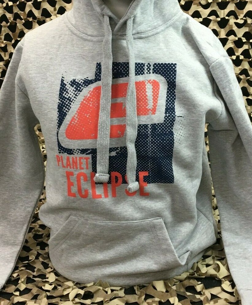 NEW LARGE Planet Eclipse Favela Hooded Sweatshirt - Heather
