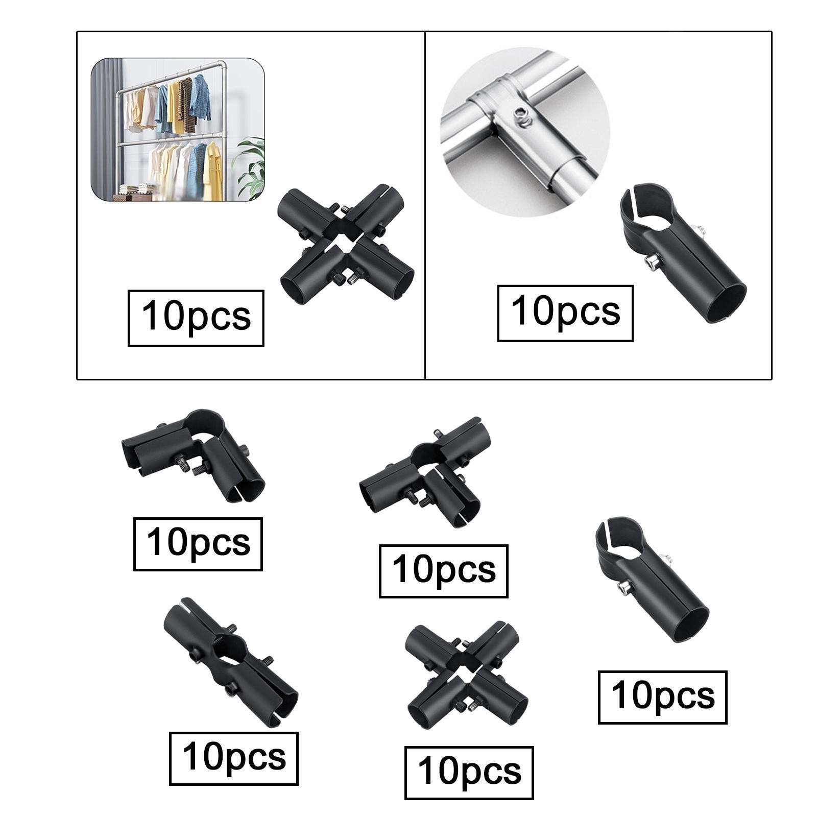 10Pcs Tube Connector 25mm Diameter Tube Professional Pipe Coupling Fitting