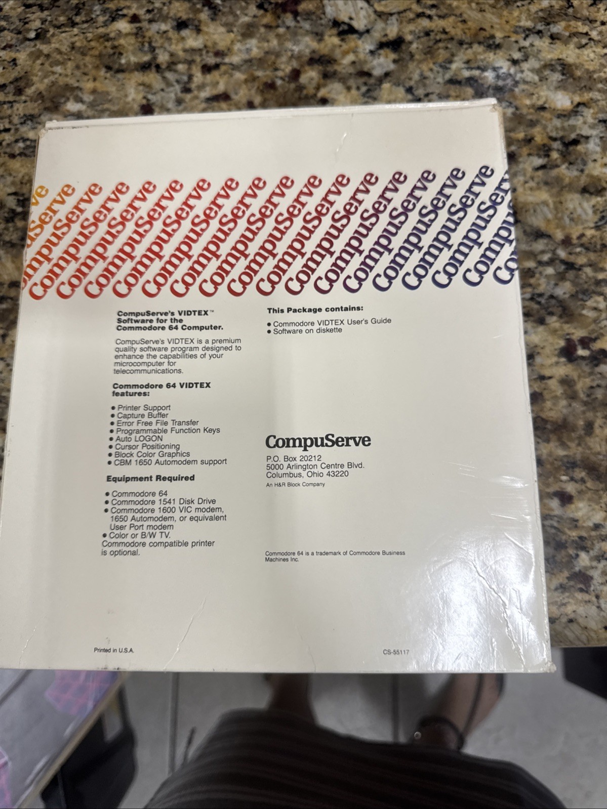 1983 Commodore 64 CompuServe VIDTEX Enhanced Terminal Communications Software