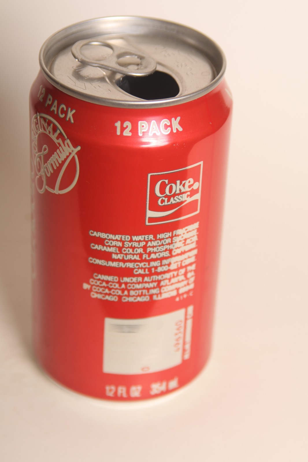 Coca-Coke Classic soda can