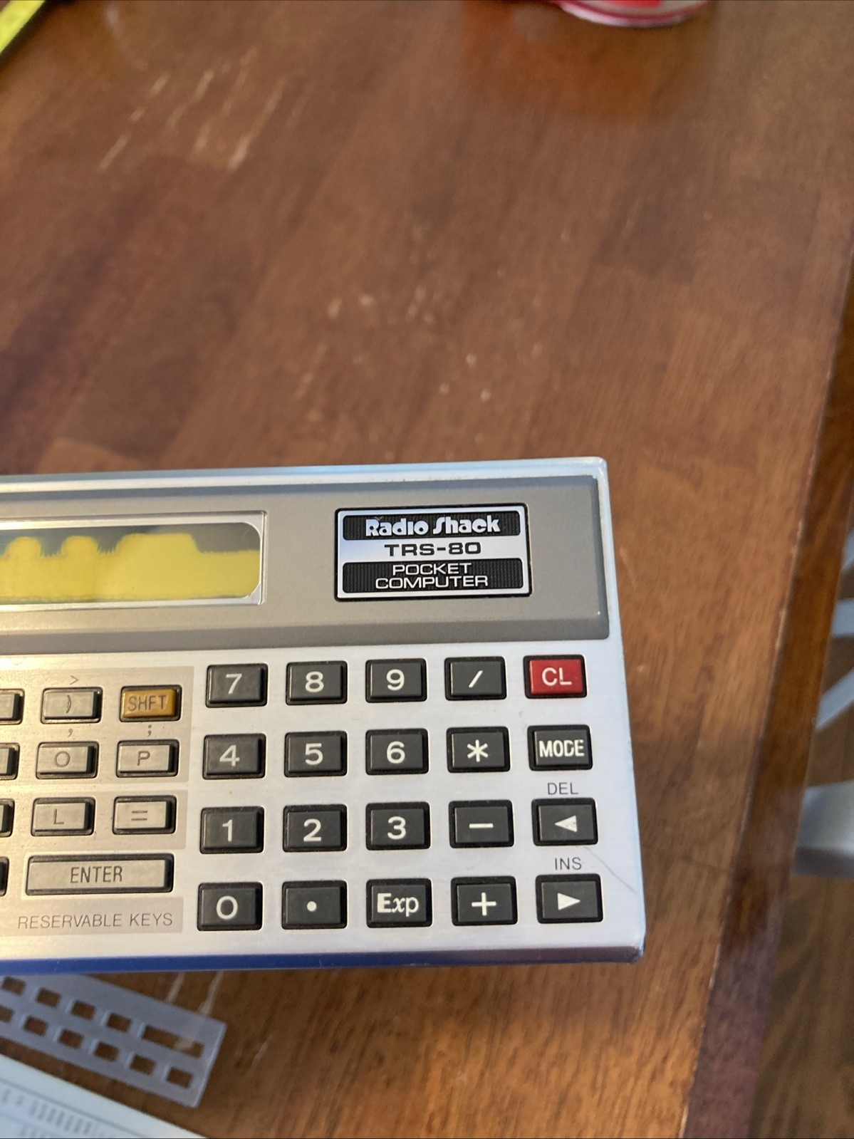 Radio Shack TRS-80 Pocket Computer - Bad LCD Screen Untested w leather Case