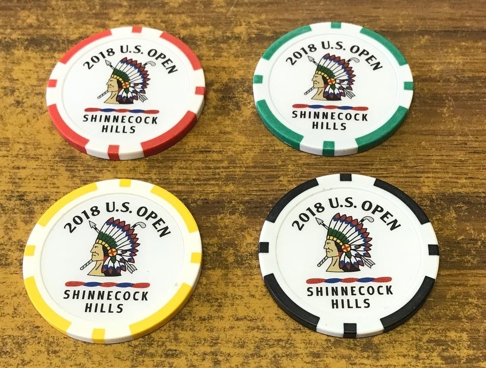 2018 US Open Shinnecock Hills Poker Chip Ball Marker-Pick Color-Free Shipping