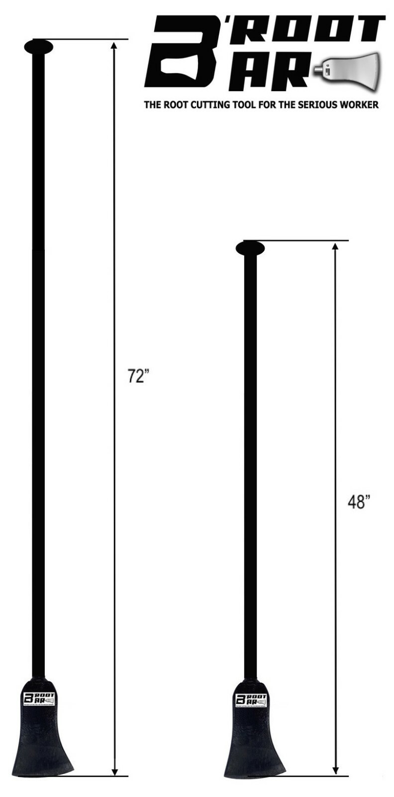 B'ROOT BAR - Root Cutting Tool, 48-Inch