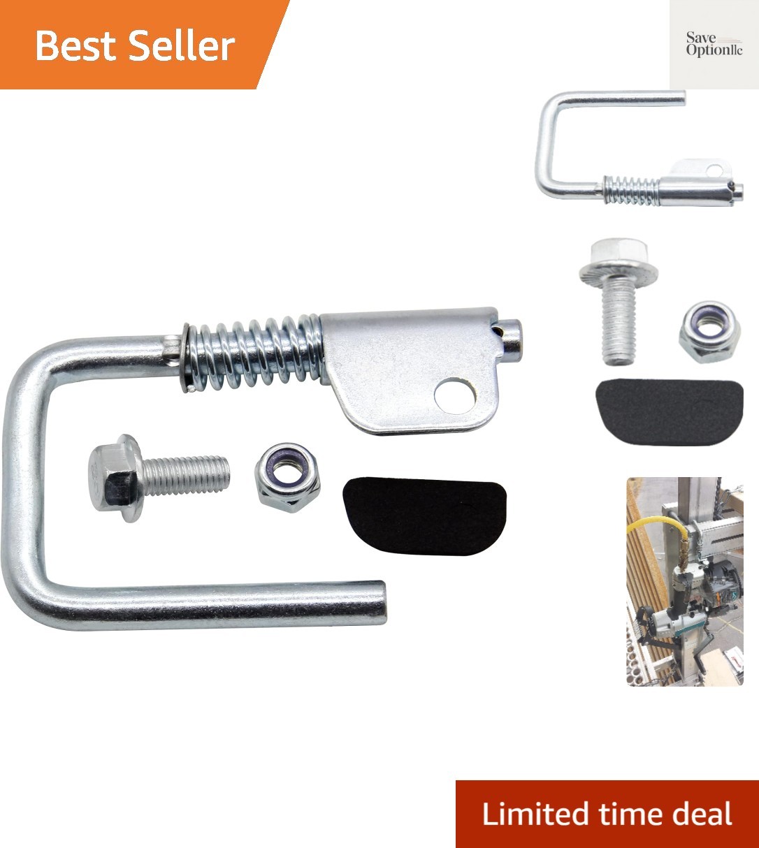 Spring Loaded Rafter Hook/Retractable Nail Gun Hanger for Hitachi NR83A2 NR90AE