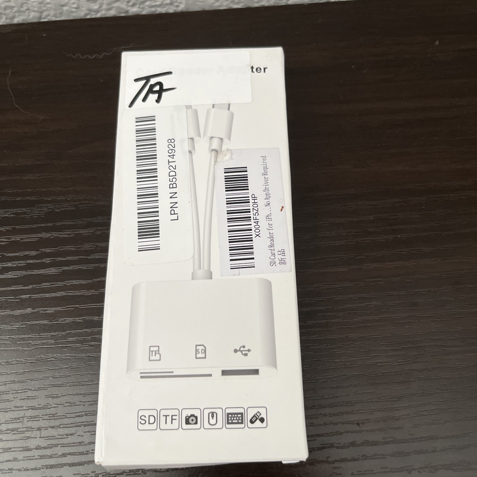 SD card reader for iPhone no App Driver Required
