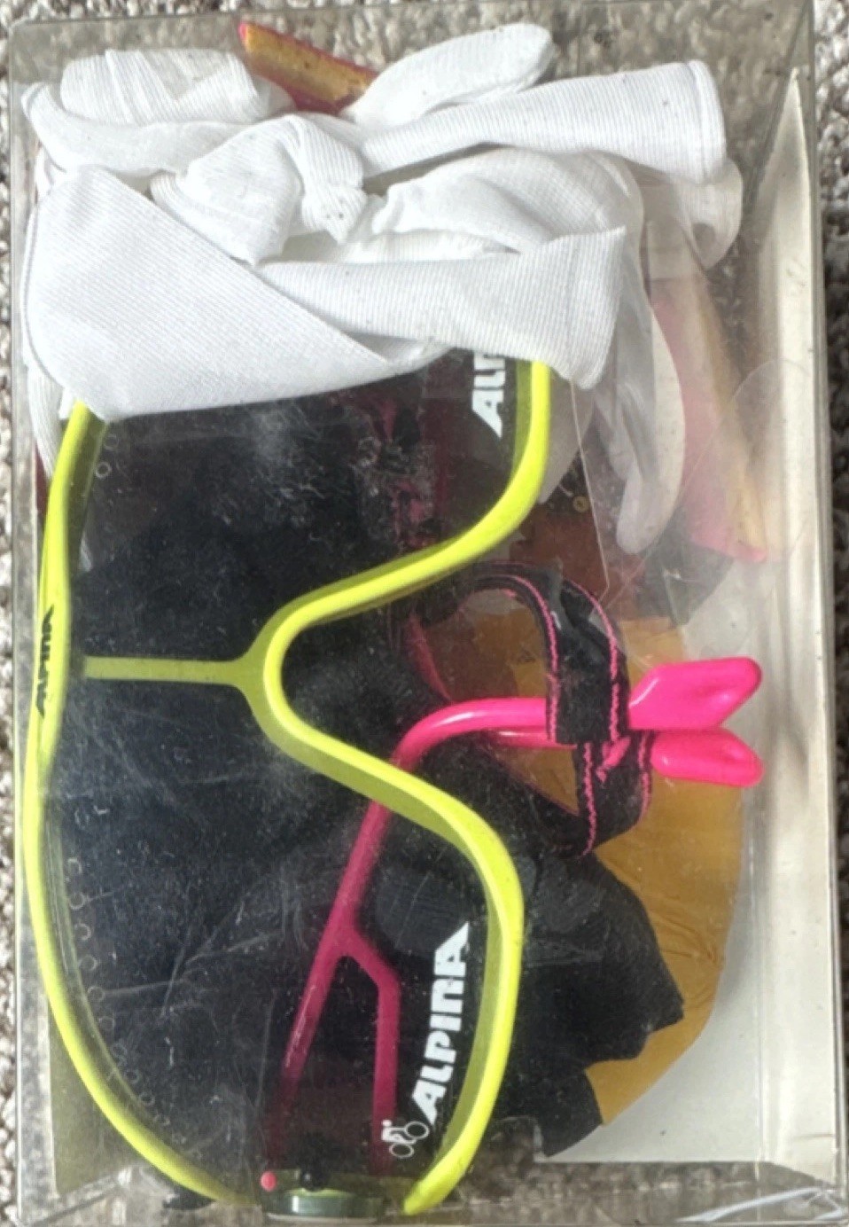 Alpina Swing Sunglasses Yellow Frame, Sweat Bar, 100% UV Protection
