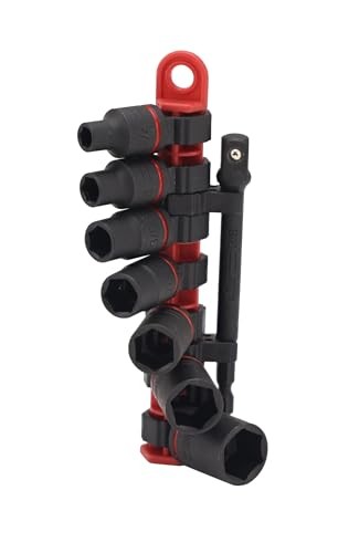 Wiha 72093 8 Piece 3/8" Drive SAE Impact Socket Set
