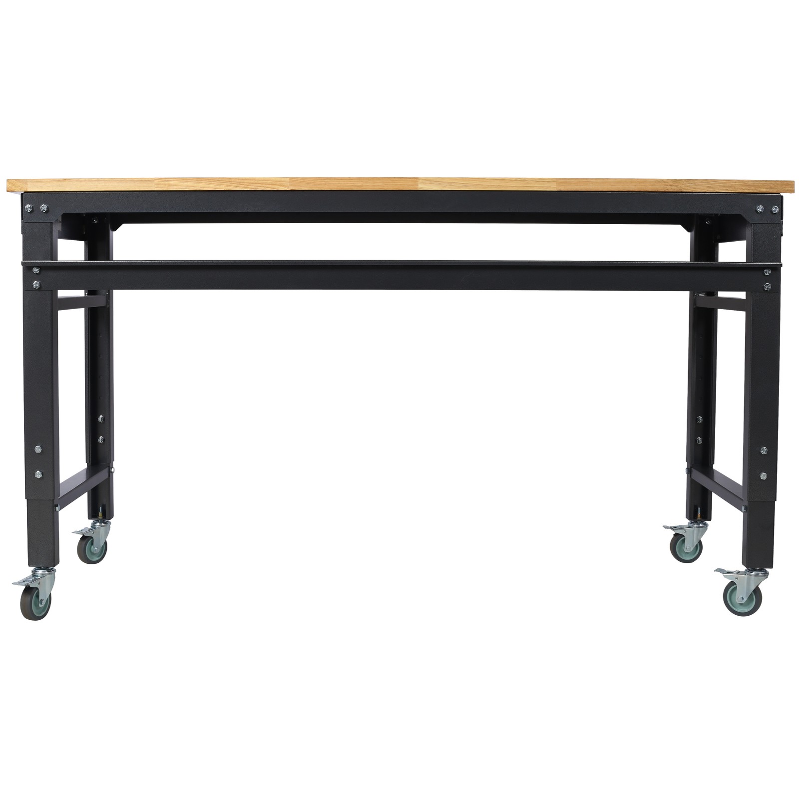 60" Rolling Workbenches Workshop Tool Bench 2000lbs for Garage Adjustable Height