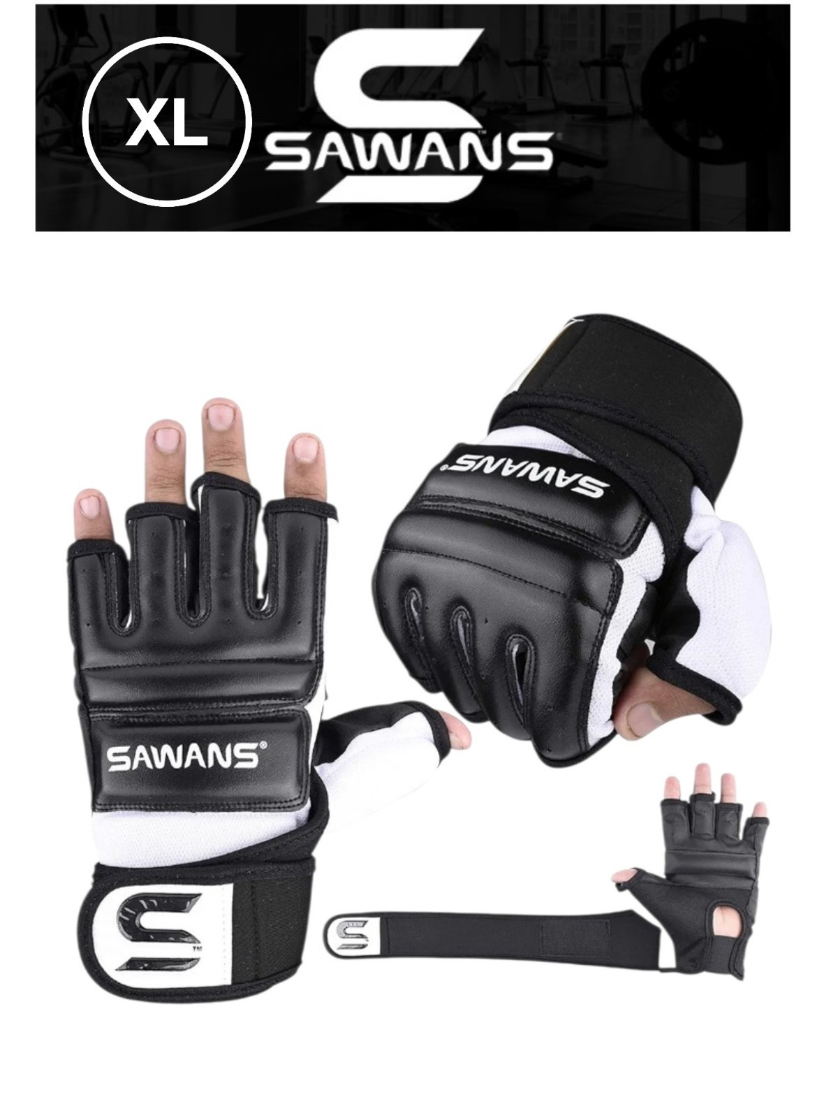 Punch Bag Boxing Gloves Karate Mitts MMA Body Combat Taekwondo Training Sz XL