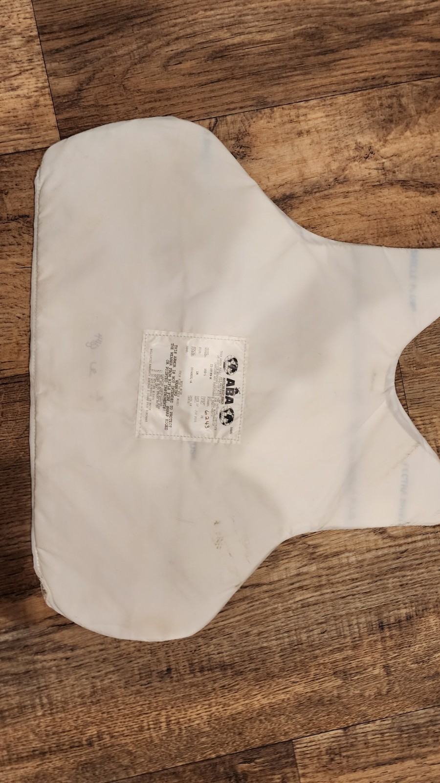 ABA Chest Protector Tactical Body Armor Plate Insert White