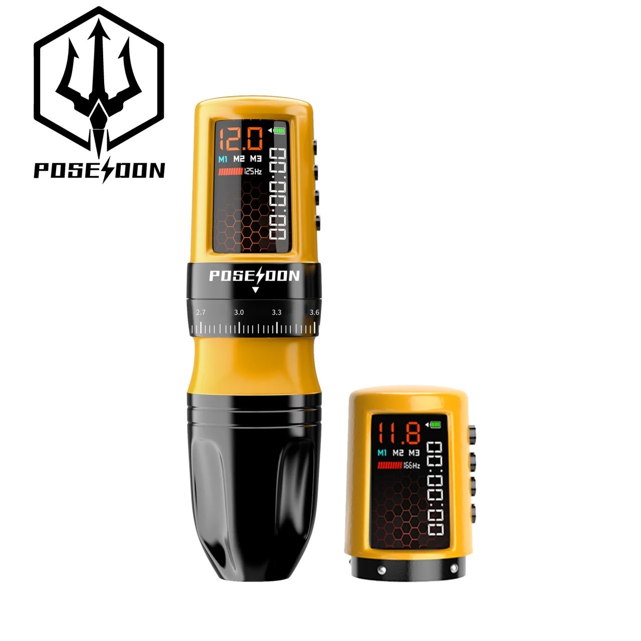 POSEIDON HM158 Tattoo Machine 2 Tattoo Power Supply Tattoo Pen Wirless Tattoo