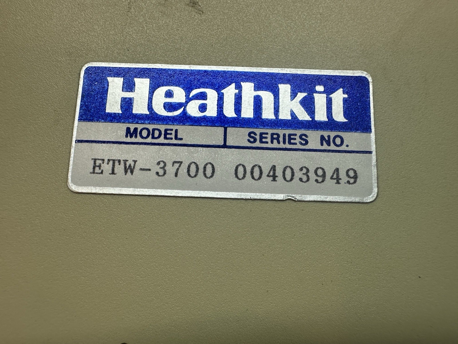 Heathkit ET-3700 Analog Trainer