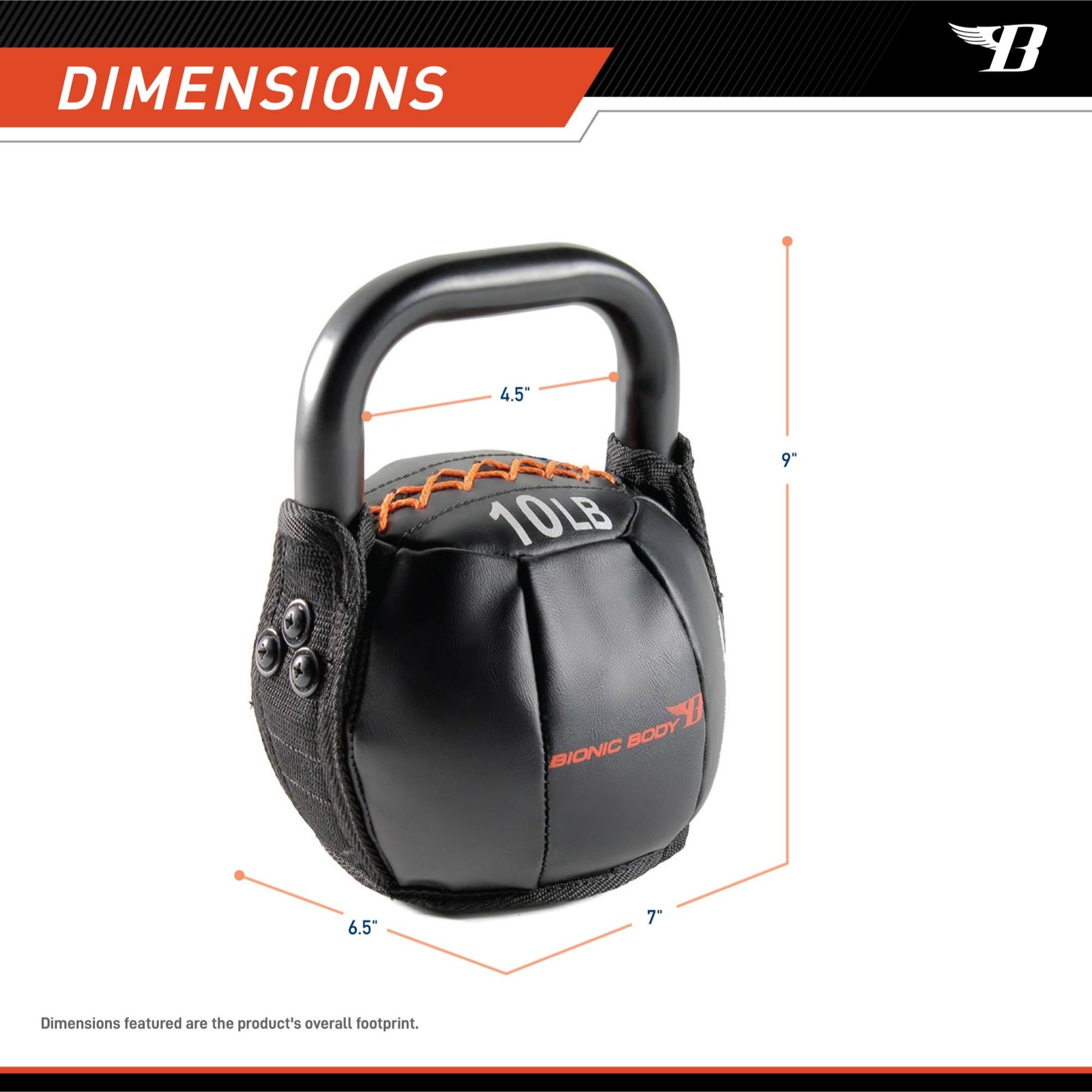 by Kim Lyons Soft Kettlebell 10 lb – Ergonomic Handle for Strength, Condition...