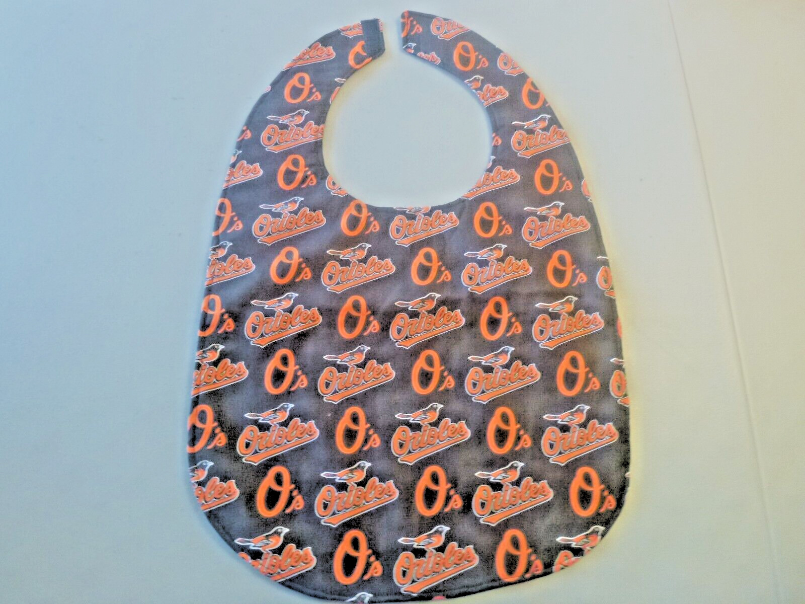 Orioles Adult Bib/Clothing Protector double thick with Quilted Diamond Backing