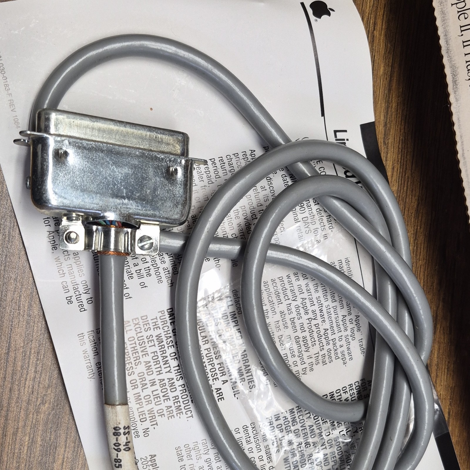 Apple Super Serial Card Grappler+ Printer Interface Cable Orange Micro A2B0044