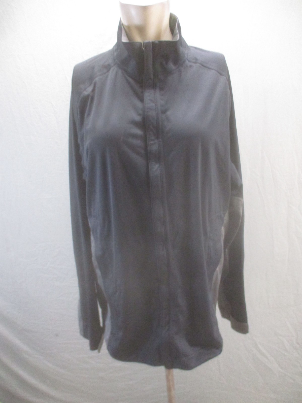 Nike Golf Size M Mens Gray Full Zip Collared Windproof Activewear Jacket 120