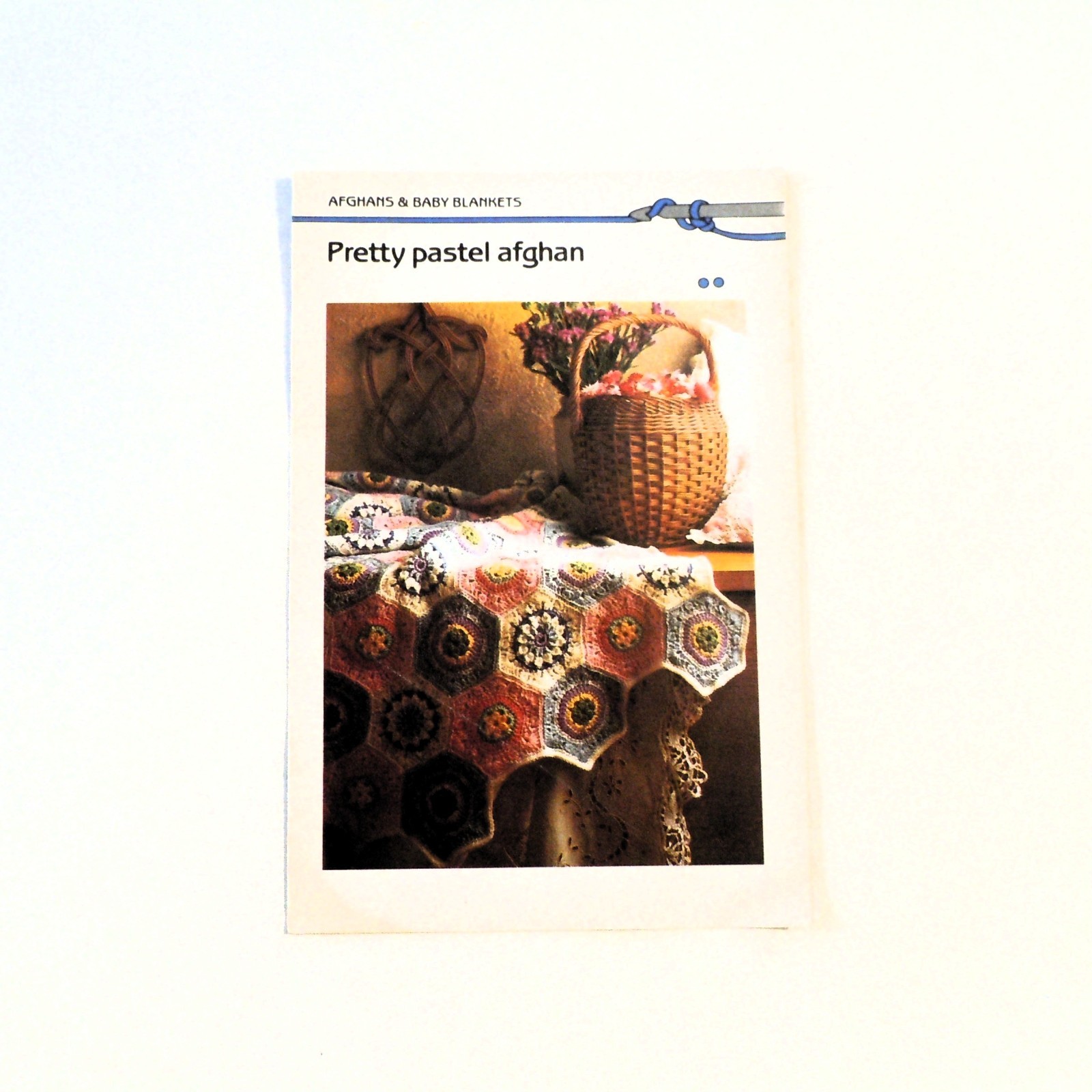 Marshall Cavendish Crochet Pattern QCSC1 "Pretty Pastel Afghan" Baby Blanket