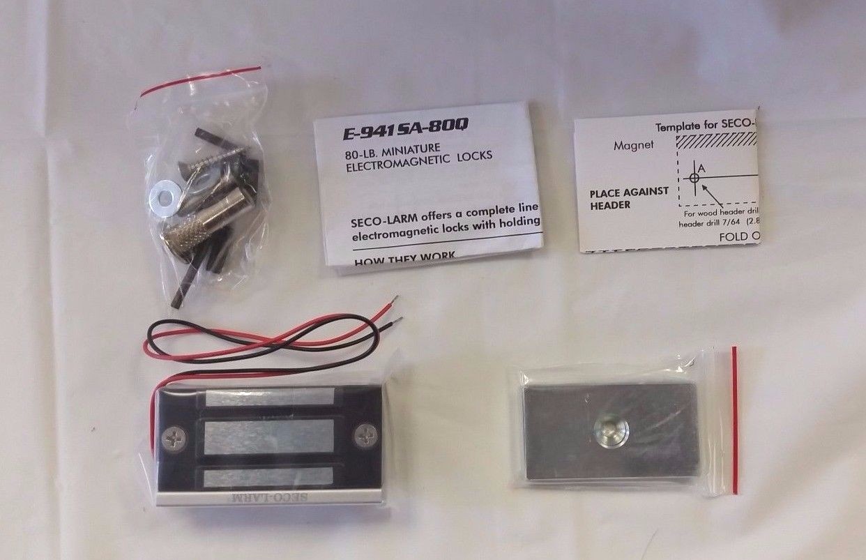 Seco-Larm Electromagnetic Lock, 80 pounds [E-941SA-80Q]