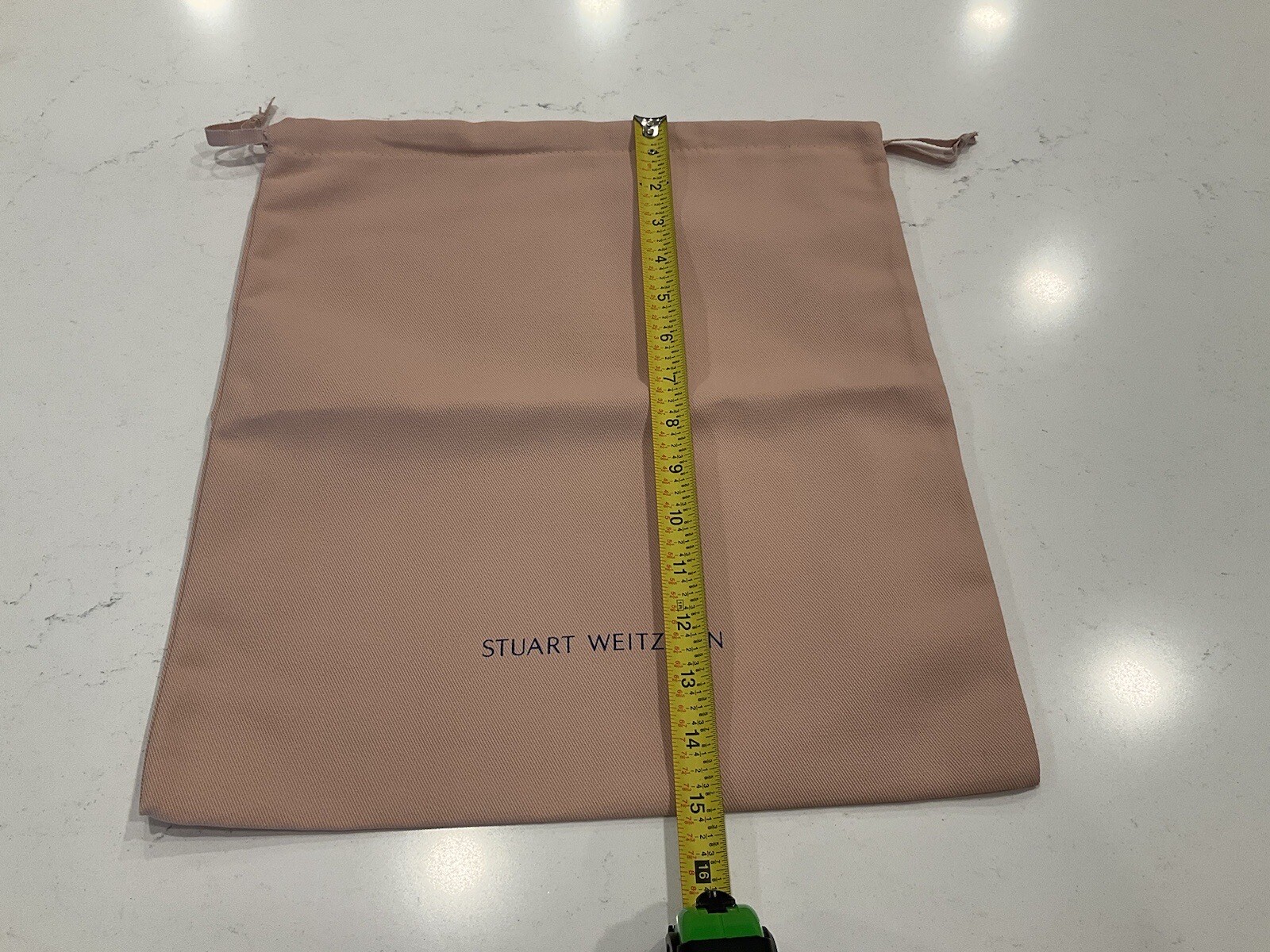 STUART WEITZMAN Pink/Rose Drawstring Dust Cover. 15”x13.5”. NEW.