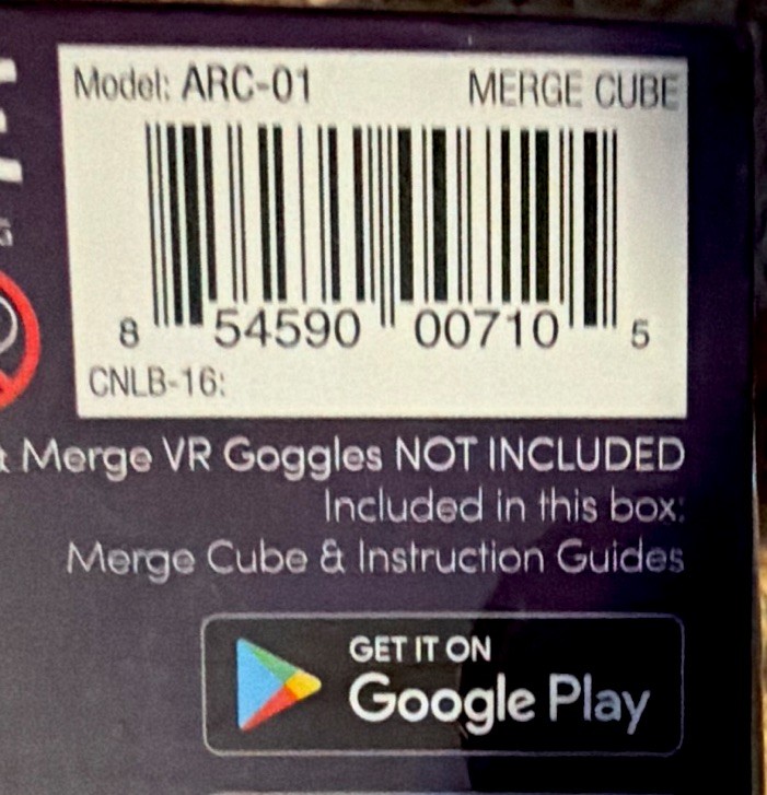 Merge AR/VR Interactive Cube Holograms ARC-01 Black for Smartphone Mobile
