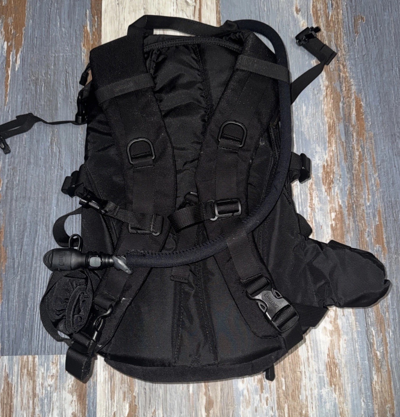 Camelbak Maximum Gear Transformer Black Hydration Backpack, Cover & Bladder 64oz