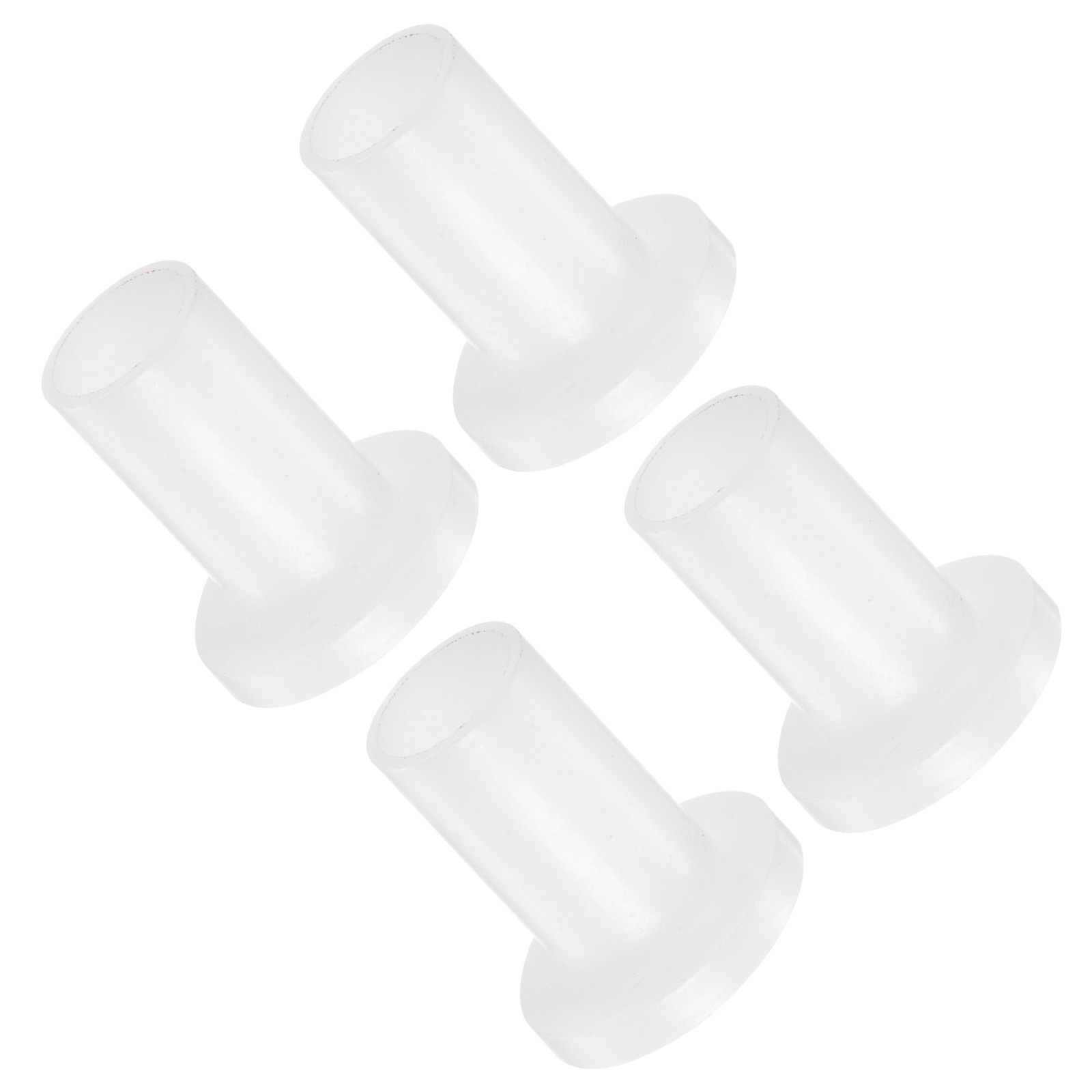 4pcs Flanged Sleeve Bearing-[10mm x 12mm x 23.3mm]-Nylon Bushing for Equipment