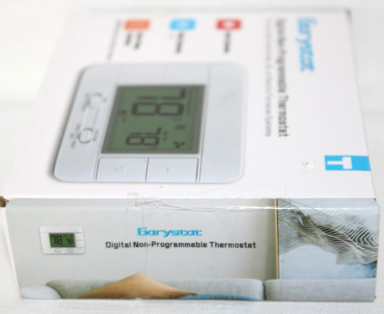 Garystat Single Stage Digital Non-Programable Thermostat G701 LCD Open Box #14
