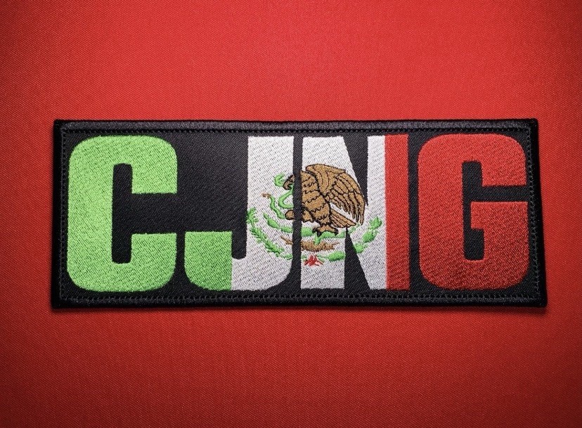 CJNG Mexican Tricolor Field Banner Patch (9" x 3.5")