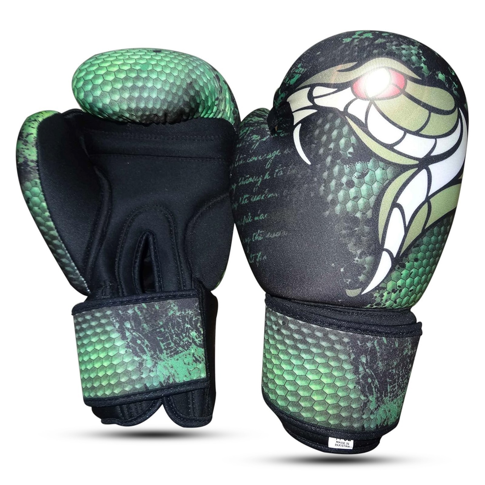 Green Snake Boxing Gloves Sparring Training Punching Bag MMA Muay Thai