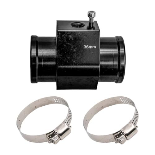 3PCS Auto Water Temp Joint Pipe, Aluminum Sensor Gauge Radiator Hose 36MM