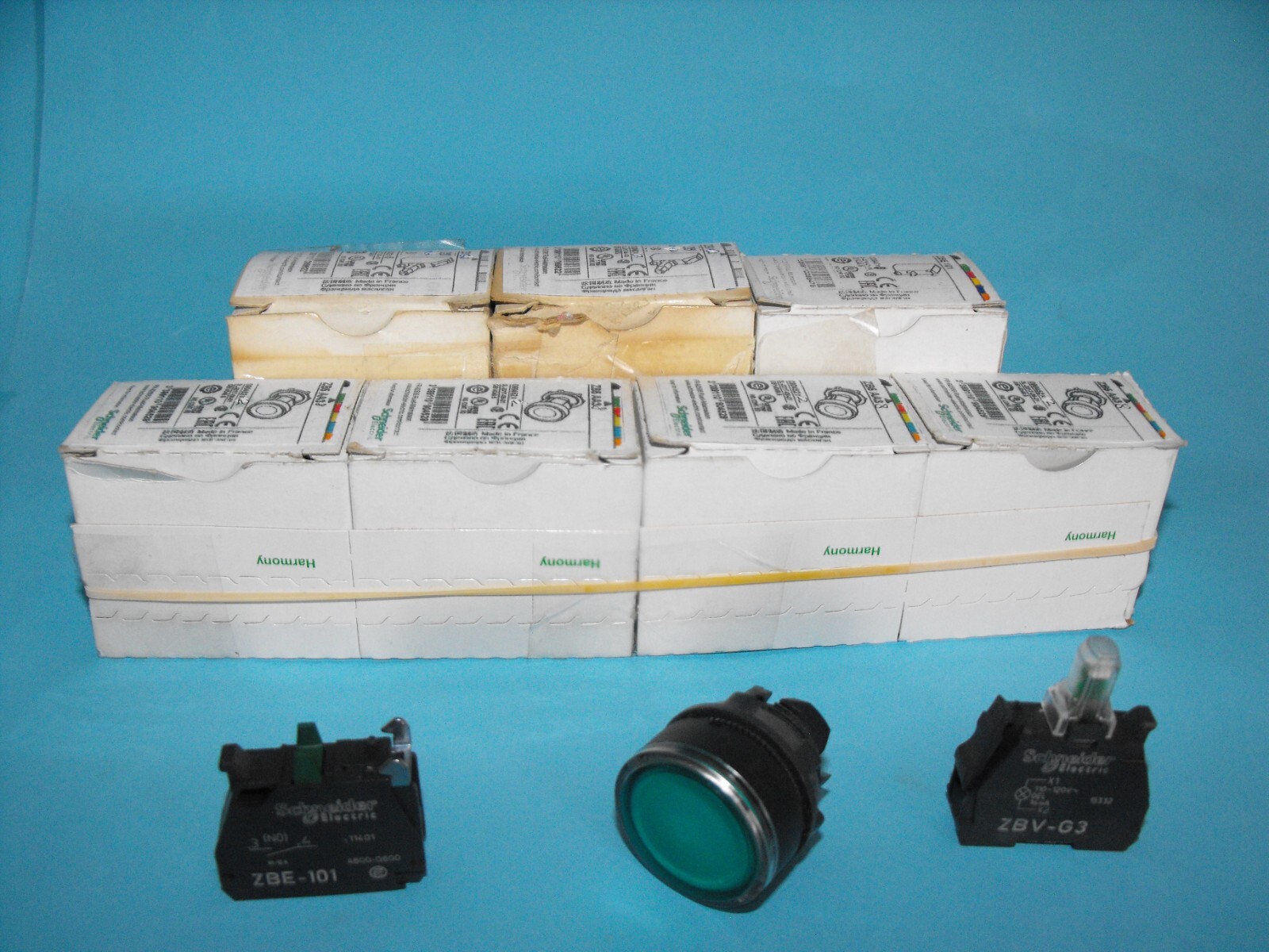 SCHNEIDER ELECTRIC ZB5AA38+ZBE101+ZBV-G3.SWITCH ACTUATOR.(LOT8PCS).NEW