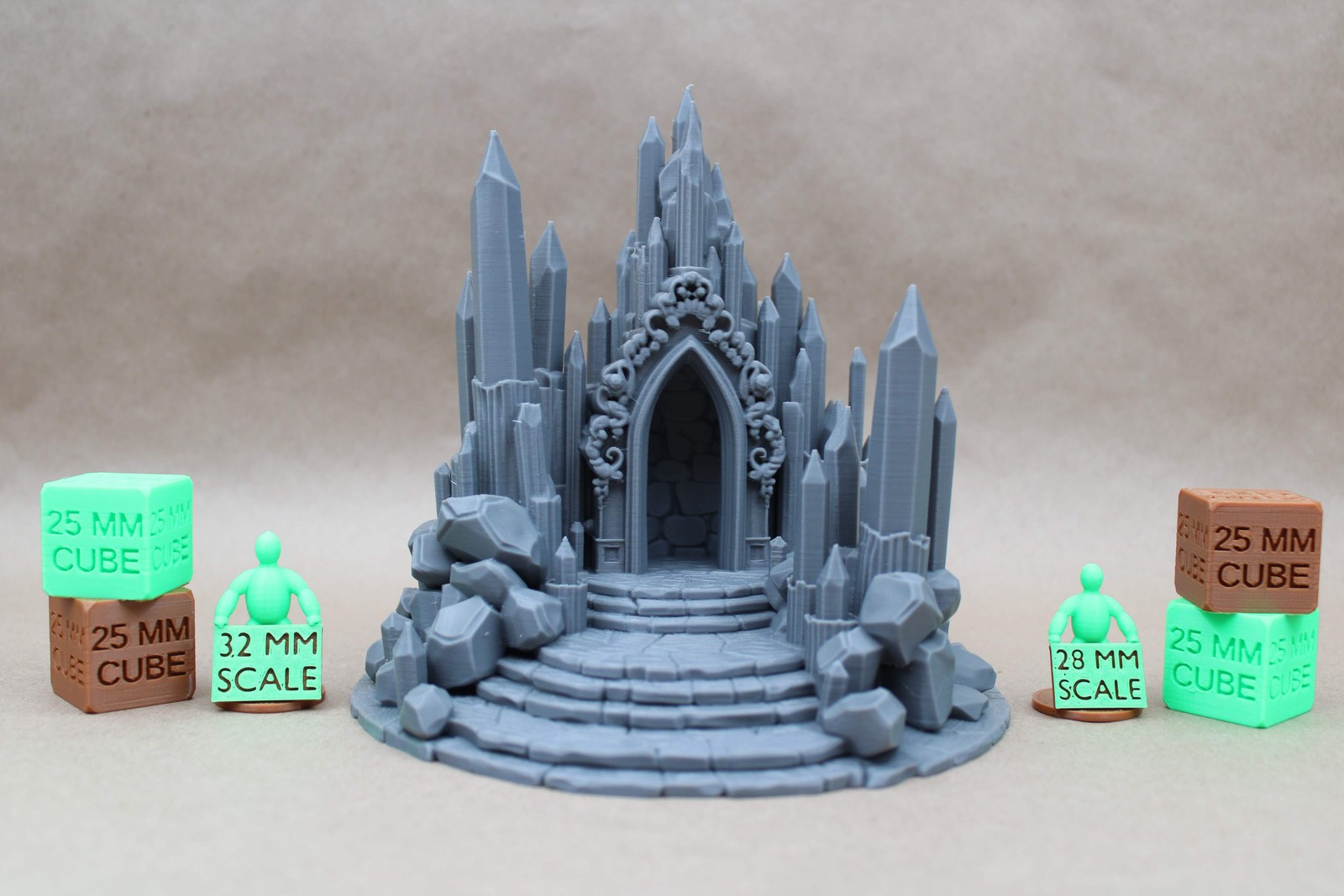 Tabletop Terrain Magical Crystal Cave Dungeon Entrance 28mm skirmish rpg wargame