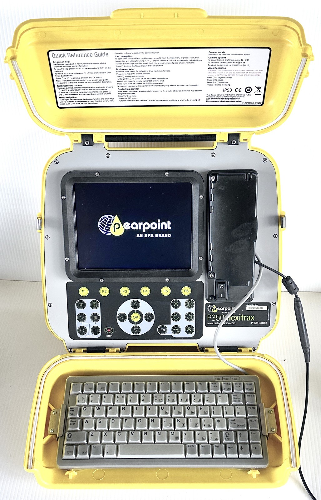 SPX Pearpoint P350 Flexitrax Crawler and Camera Controller for Sewer Drain Pipe