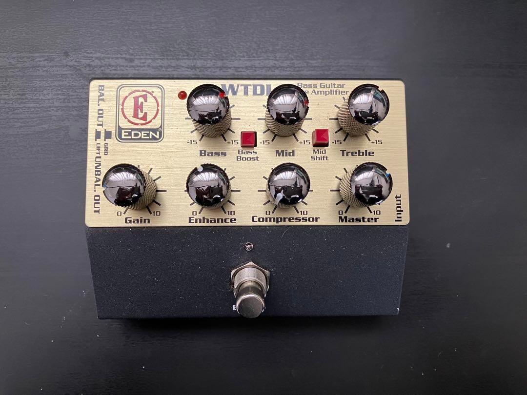 EDEN WTDI Bass Guitar Pre Amplifier Direct Box EQ Effects Pedal Musical Gear