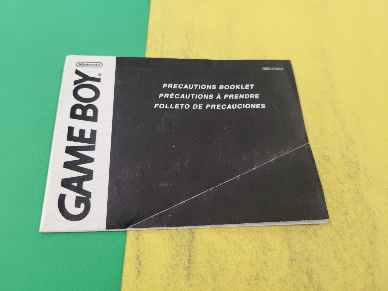 Game Boy Consumer Information And Precautions Booklet Fold Out DMG-USA-8