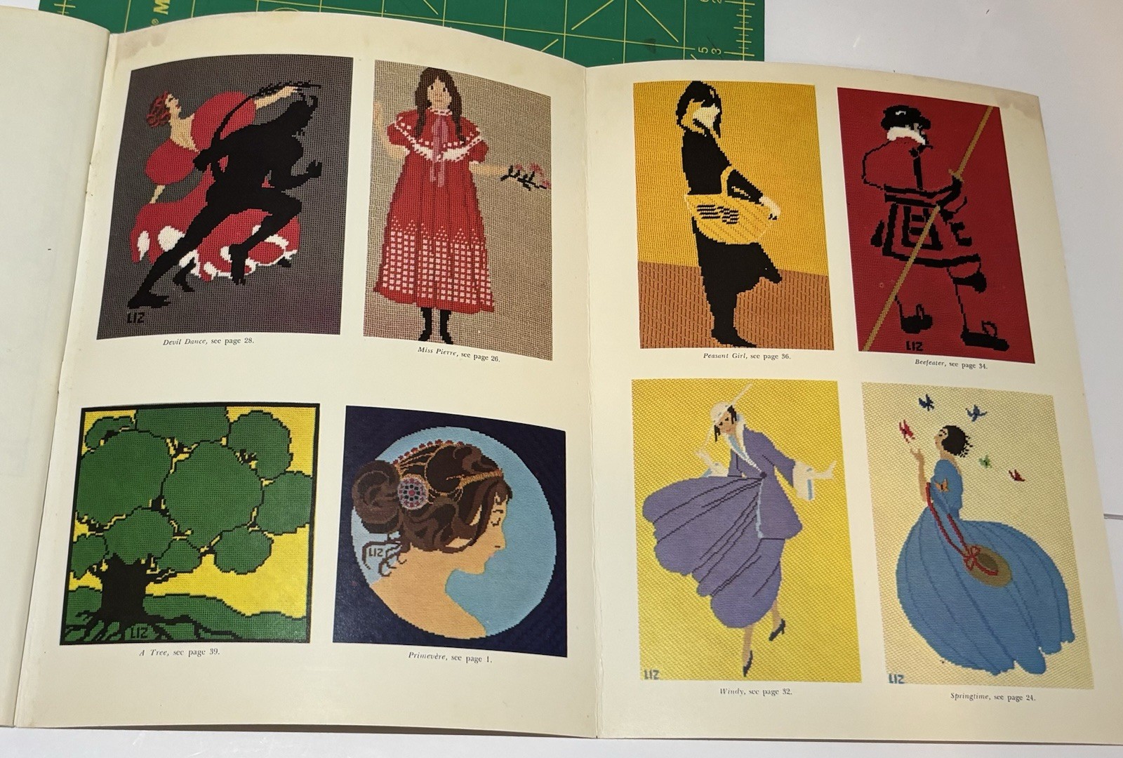 22 Classic Posters by M. Elizabeth Irvine ~ Needlepoint Patterns 1978 Retro