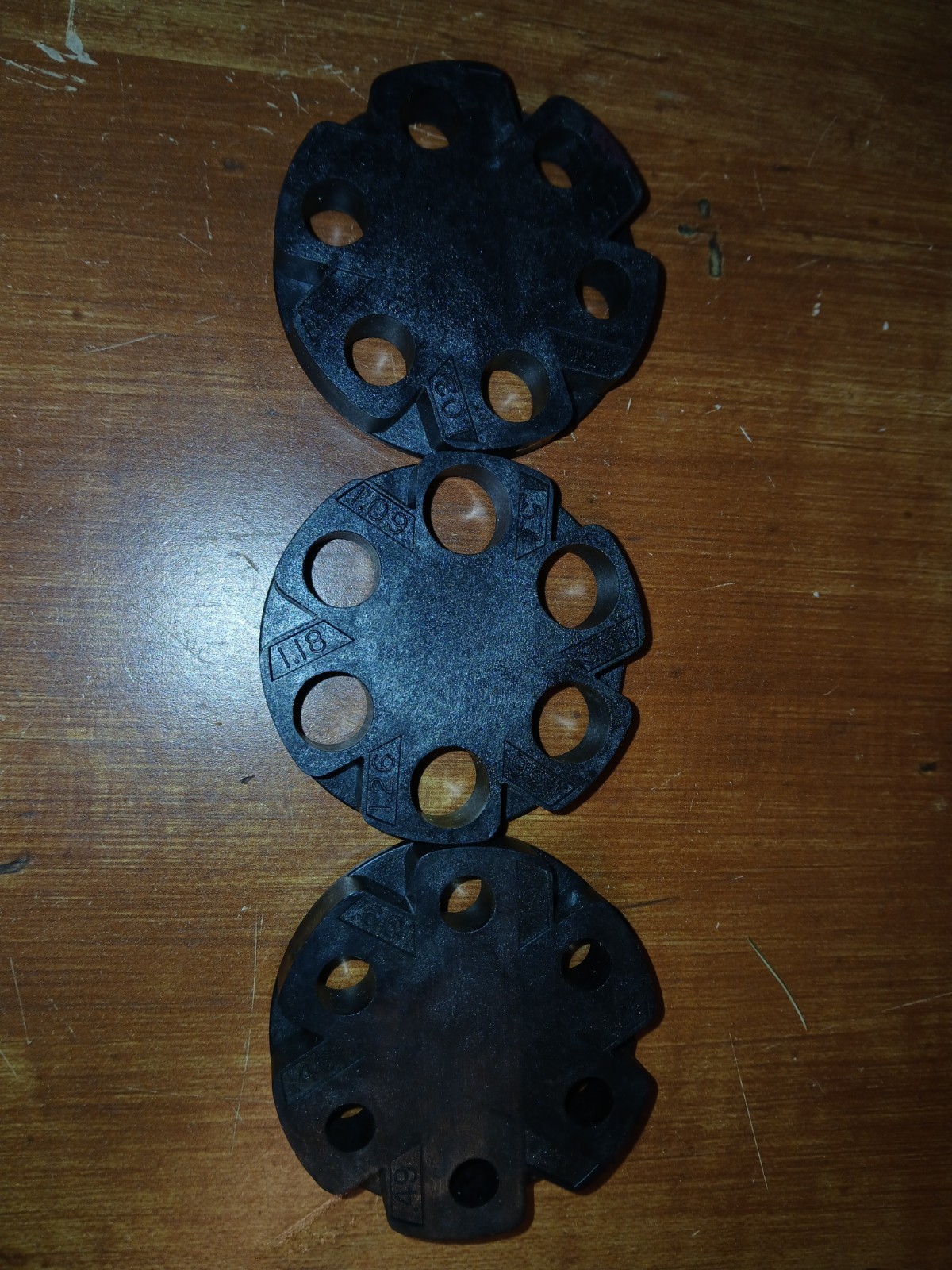 3 Lee Auto Disk Powder Measure Inserts B C D  FREE SHIPPING
