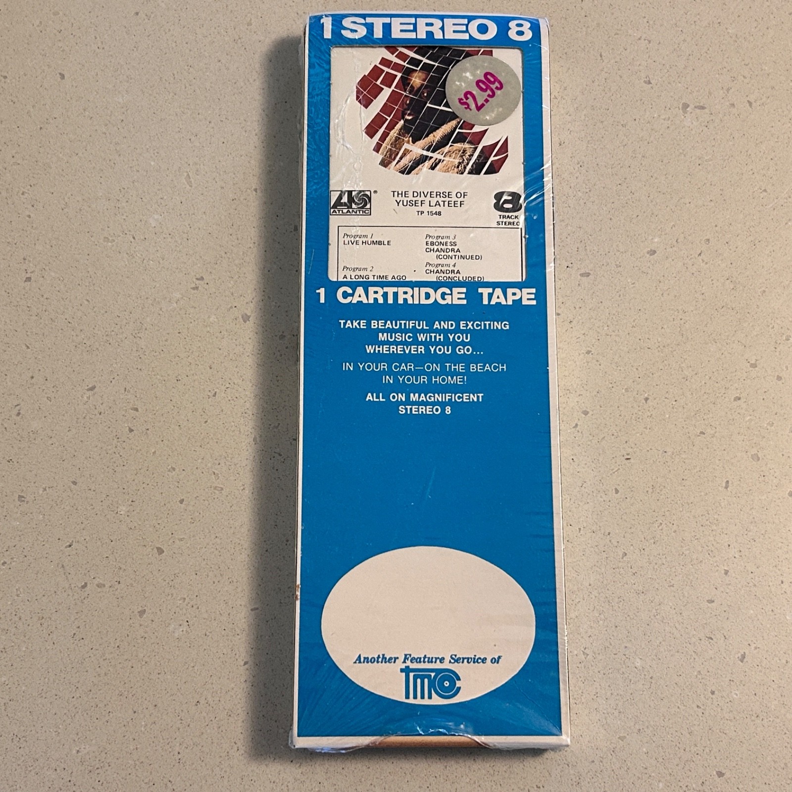 NOS RARE Longbox SEALED 8-Track Tape Cartridge YUSEF LATEEF "The Diverse Of"