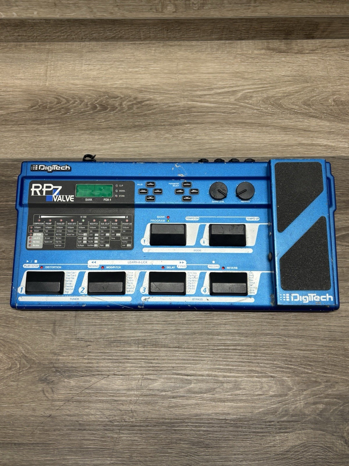 Digitech RP-7 Valve Guitar Tube Preamp Multi Effects Processor - Unit Only