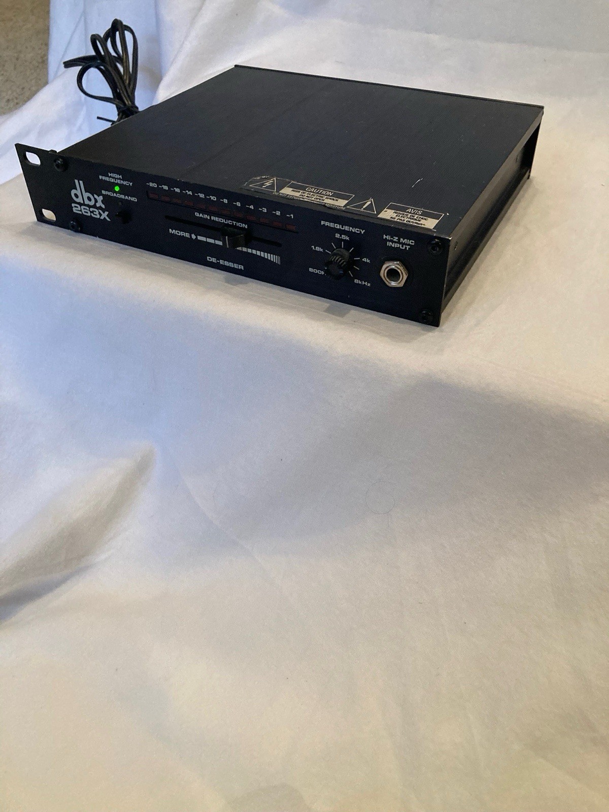 dbx 263X Analog De-Esser Processor, DE-S Dynamic Audio Rackmount, Hi-Frequency
