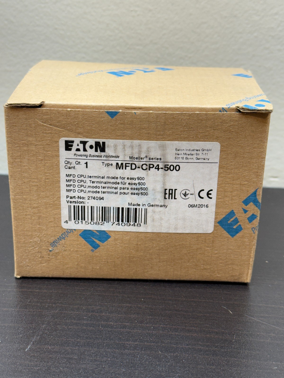 New EATON MFD-CP4-500 MFD CPU Terminal Mode Easy500 274094 - US SELLER
