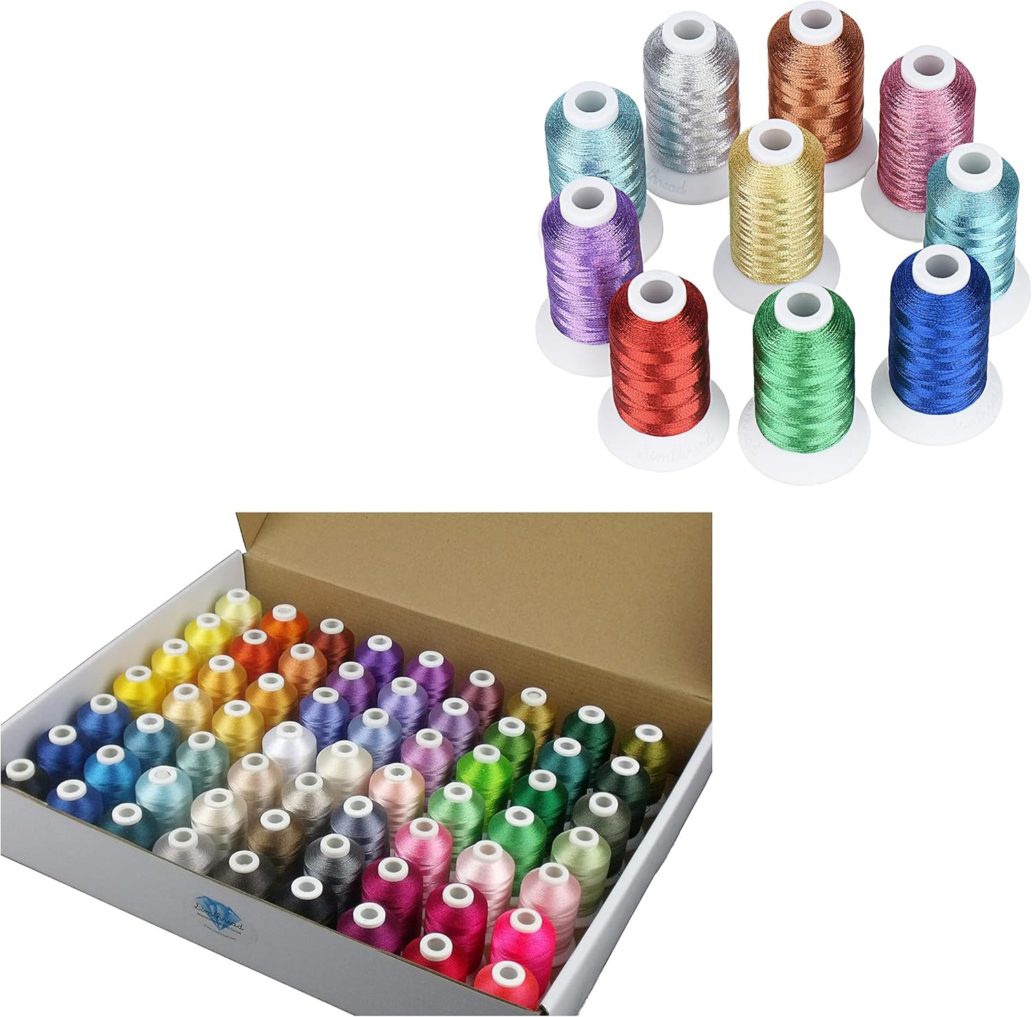 Essential Pack Bundle - Brother 63 Colors Kit & 10 Metallic Essential Colors for