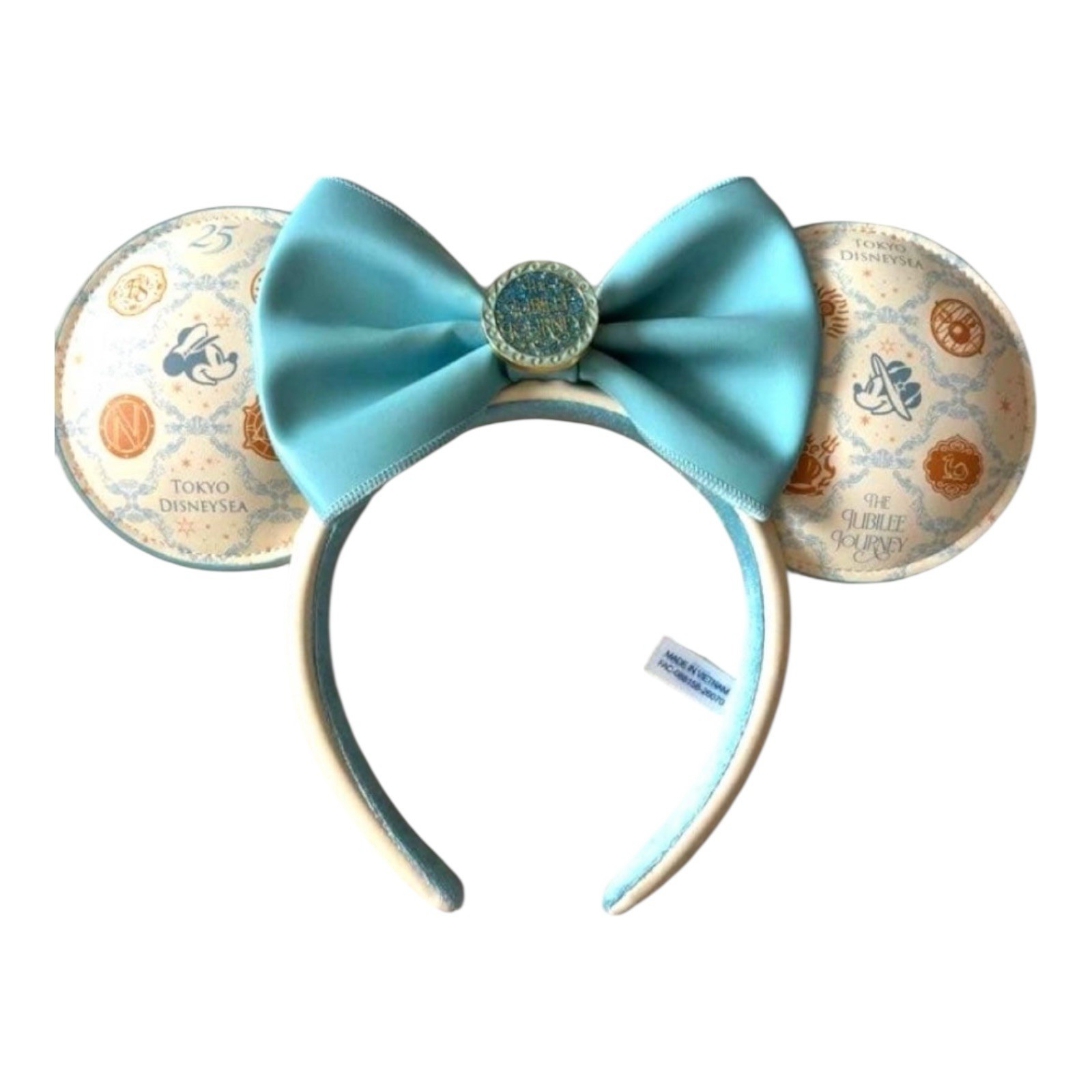 Tokyo Disney Sea Headband Cap Ears Mickey 25th Anniversary Sparkling Jubilee
